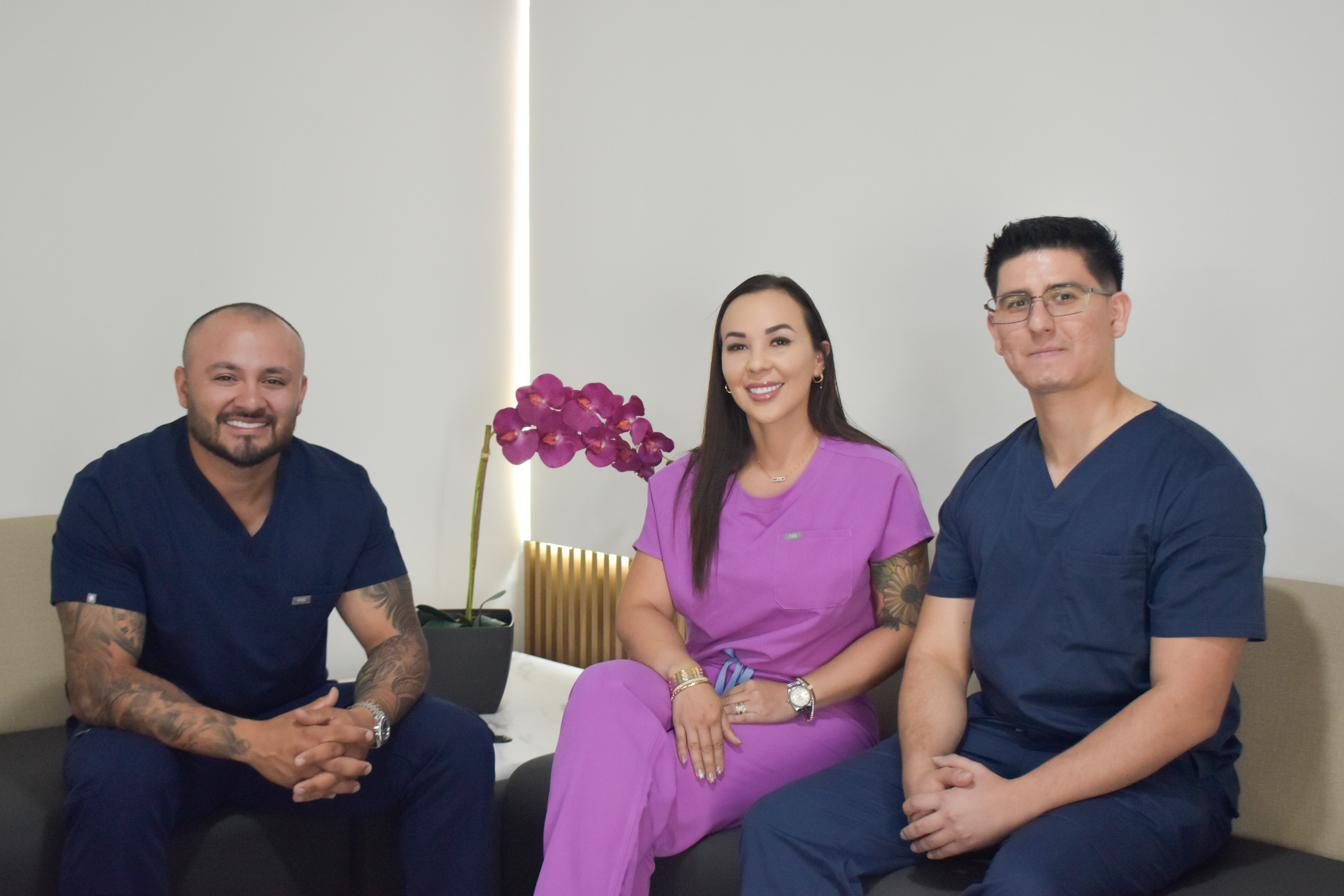 The SELVA Longevity medical team — Carmen, Felipe and Daniel — in San Jose, Costa Rica
